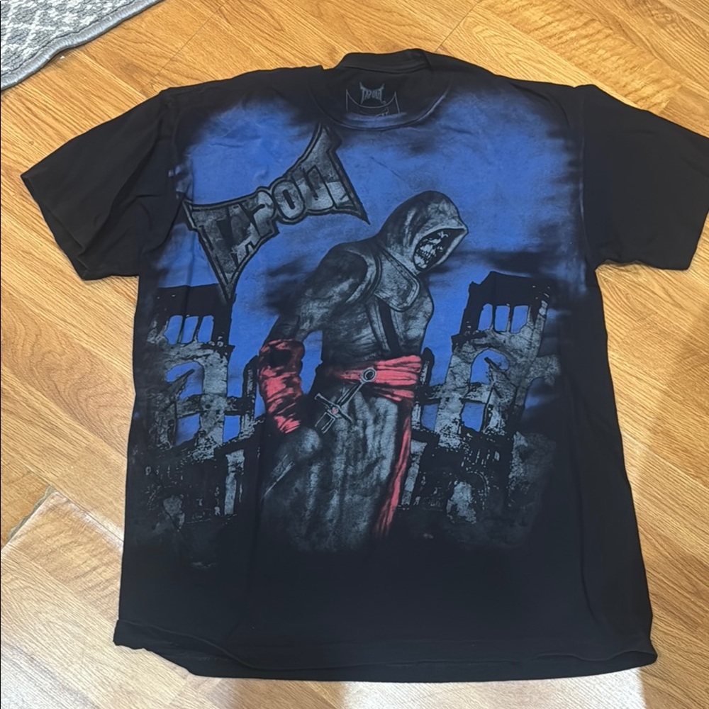 Tapout Black Label - Black and Blue Graphic Men's Shirt